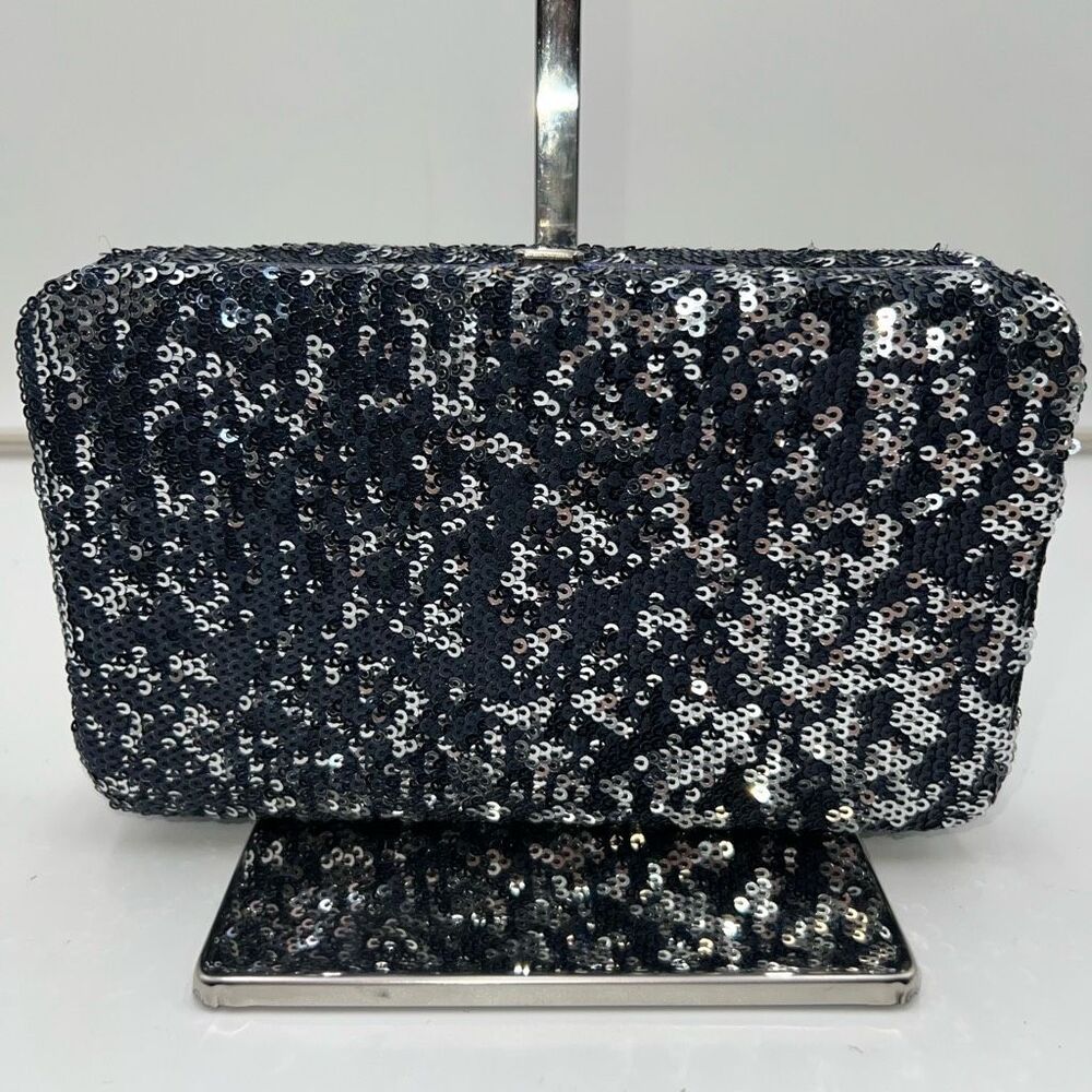 Unbranded Stormy Sequined Hard Clasp Clutch/Wallet